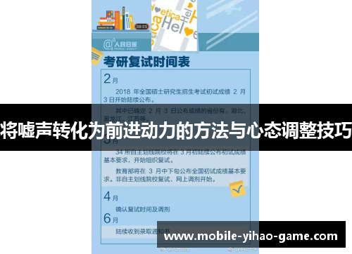将嘘声转化为前进动力的方法与心态调整技巧